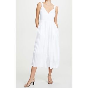 NWT Vince White Pleated Jumpsuit